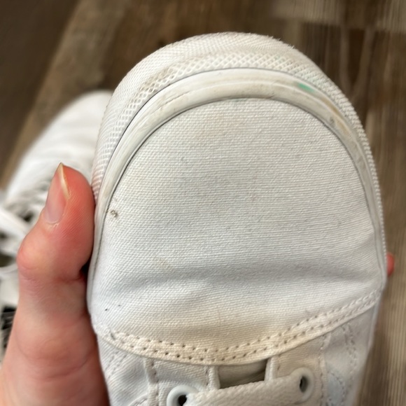 White Vans Lace Up Sneakers - Picture 6 of 7
